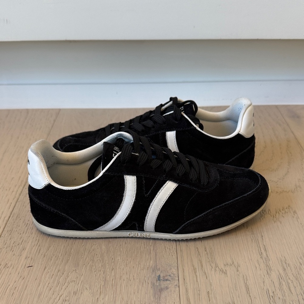 Celine Women's Black and White Sneakers